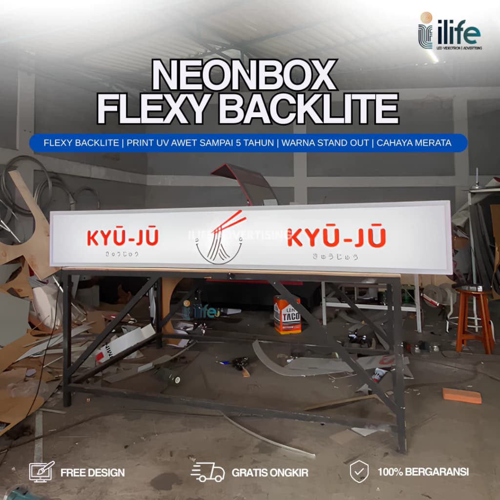 Gambar neon box flexy backlite