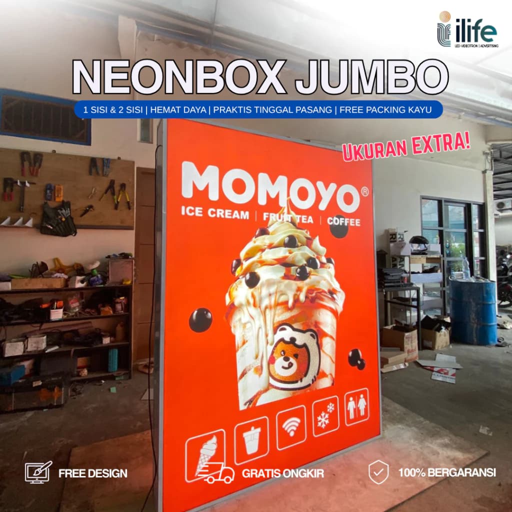 Gambar neonbox jumbo
